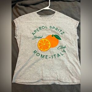 Green Envelope Gray Tee with Green Lettering